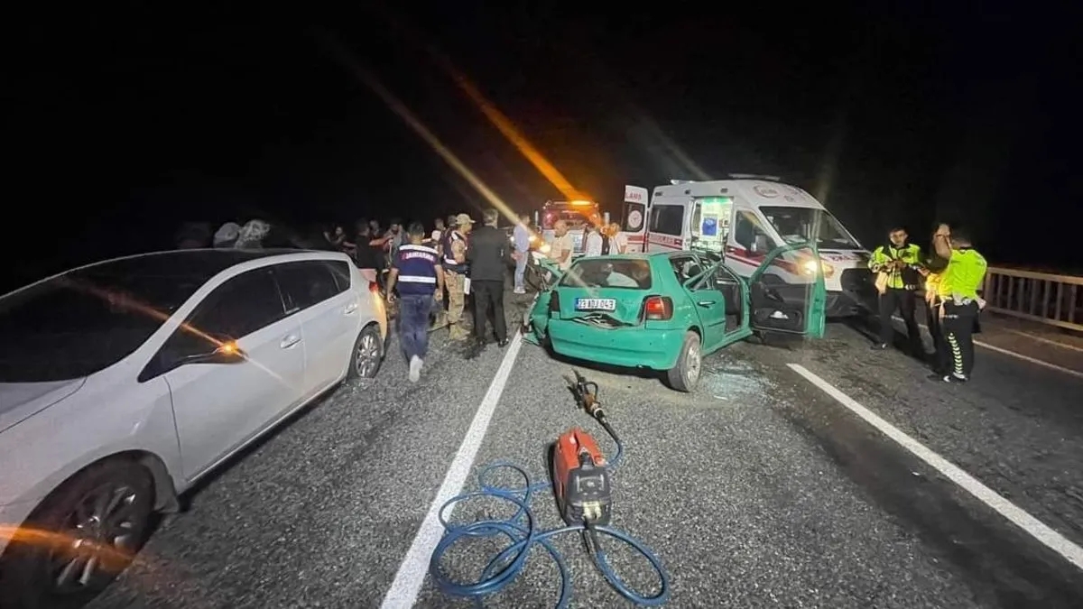 Elazığ’da trafik kazası: 1 ölü 5 yaralı